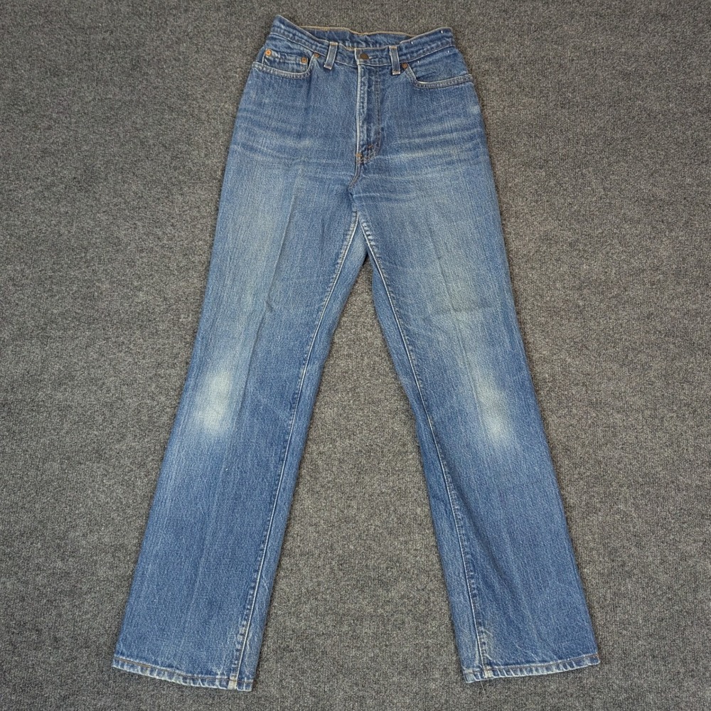 Vintage Levis 26505-0214 High Waisted Tapered Leg Jeans Made in USA Blue W28 L34
